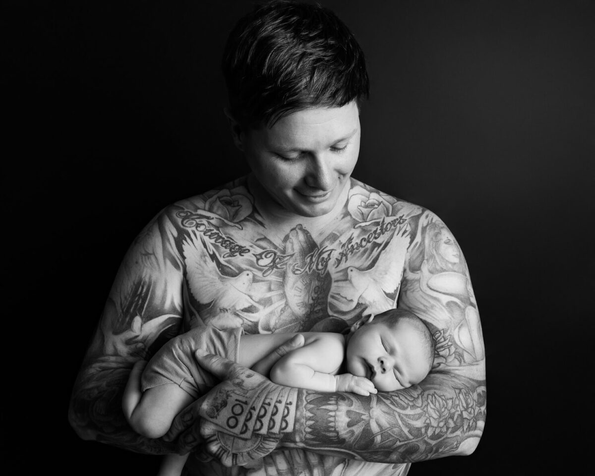 newborn baby on tattoos